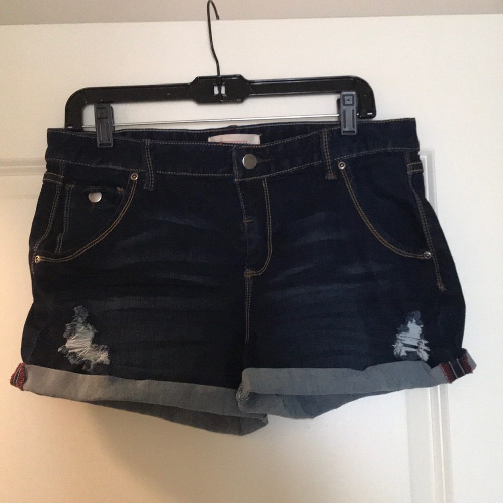 Dark Wash Denim Shorts